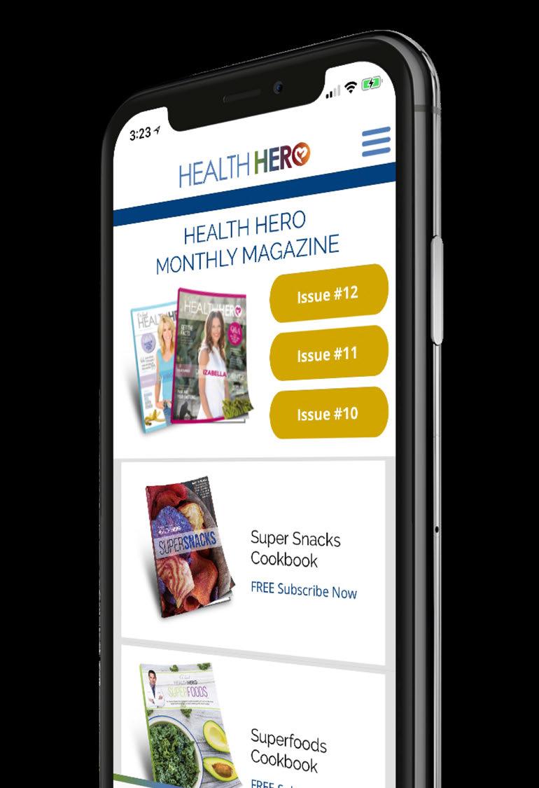 Dr. Nandi s Health Hero THE SOLUTION This app is designed to: Receive simple & powerful daily health & wellness tips. Provide an exclusive link to the Health Hero Superfoods Cookbook.