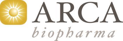 ARCA BIOPHARMA ANNOUNCES FISCAL YEAR 2016 FINANCIAL RESULTS AND PROVIDES BUSINESS UPDATE -------------------------------------------------------------------------------------------------- GENETIC-AF