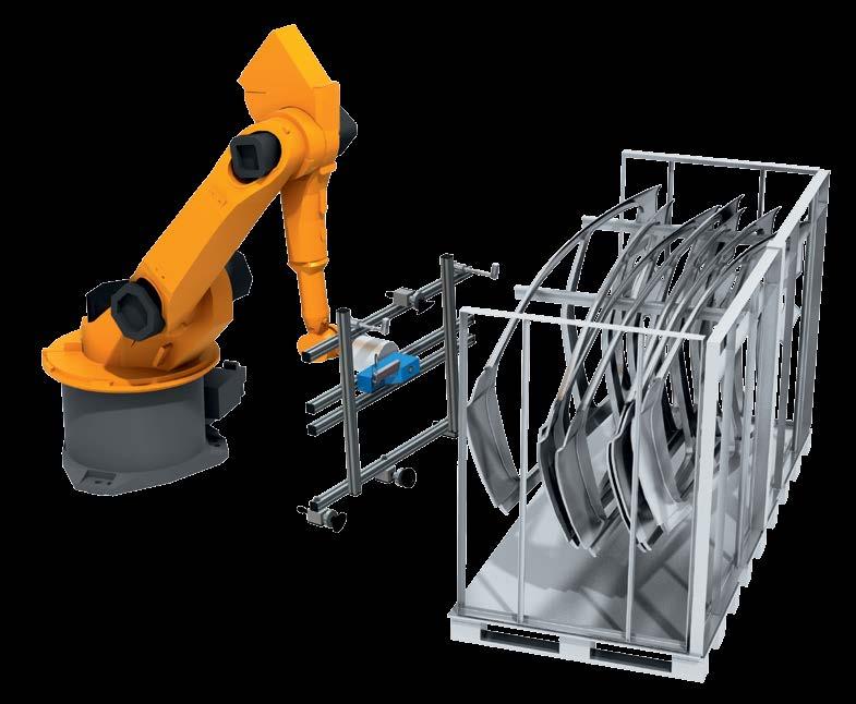 ROBOT GUIDANCE SYSTEMS PLR EXAMPLE OF USE Among the greatest challenges to be overcome when handling large, bulky stamped sheet metal parts are the mechanical inaccuracies that frequently arise in