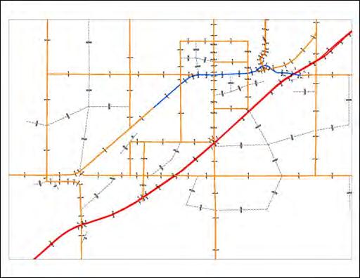 TRANSPORTATION Adjustments to the KDOT 5-County Model Adjustments were necessary to the street network in the 5-County Model (Model) to reflect changes previously discussed in the Functional