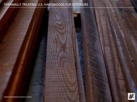 Thermally modified hardwood for decking & cladding 100+ operations worldwide volume