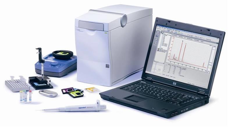The Agilent 2100 Bioanalyzer System First commercially available Lab-on-a-Chip product Introduced 1999 Analysis of biomolecules: DNA, RNA,