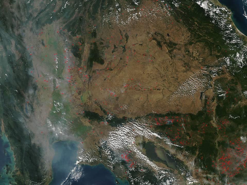 Haze from Land and Forest Fires in Northern