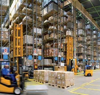 WAREHOUSES The warehouses dimensions are very important, the storage capacity is about 7.500 pallet boxes for the components and 19.