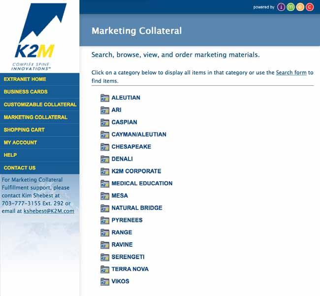 MyMarketing Marketing Collateral To order pre-printed marketing materials, navigate to the left menu bar and choose the Marketing Collateral button.