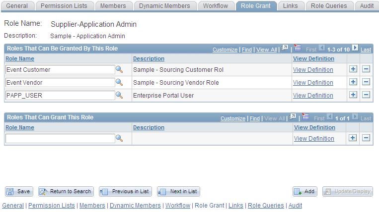 Maintaining Vendor Information Chapter 1 Internal Supplier Administrators To set up security for external PeopleSoft esupplier Connection users, at least one internal user, the supplier application