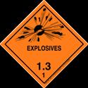 Explosives with a fire blast or projection hazard but not a mass explosion hazard.