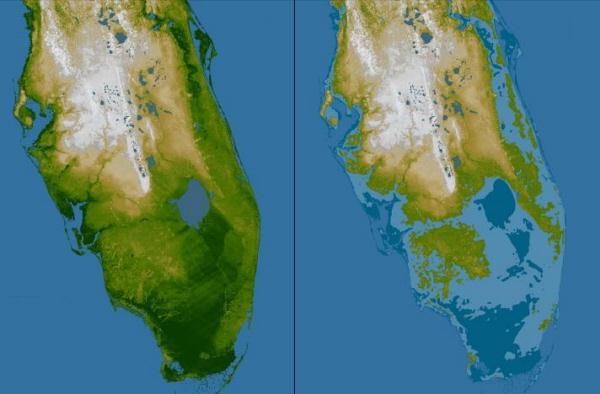 Florida then and