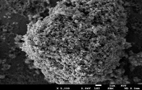 The amount of impregnation of vanadium as main active component of catalyst was high in sample MFB1 and MFB1/2, but NOx reduction