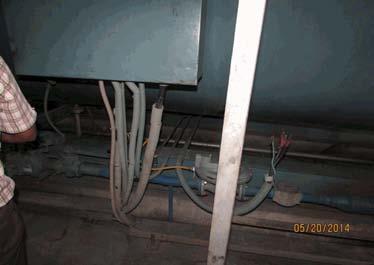 FINDINGS AND RECOMMENDATIONS E- 1 Category: SWITCH BOARD & PANELS Cables terminating at panel, not supported.