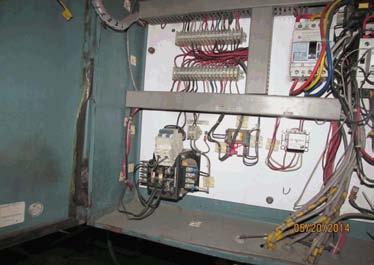 E- 8 Category: BOILER & COMPRESSOR ROOM Messy control cables are in contact with sharp edges.