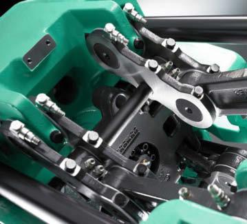 generously dimensioned clamping ranges with plenty of free The servo-electric toggle-type clamping energy in