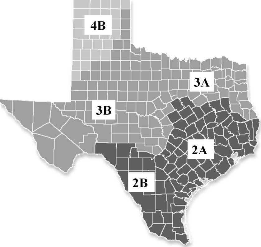 CLIMATE ZONES Three counties selected for analysis Each county represents a climate zone Harris (Climate Zone 2A) Tarrant