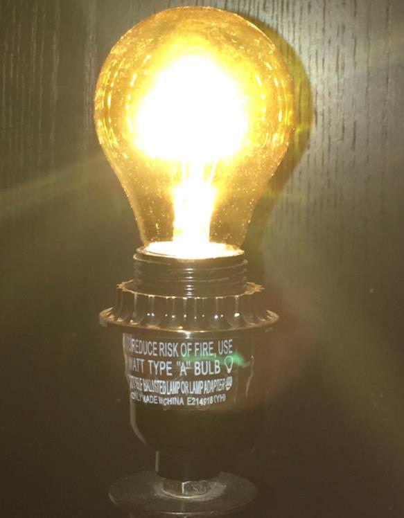 The yellow bulb in