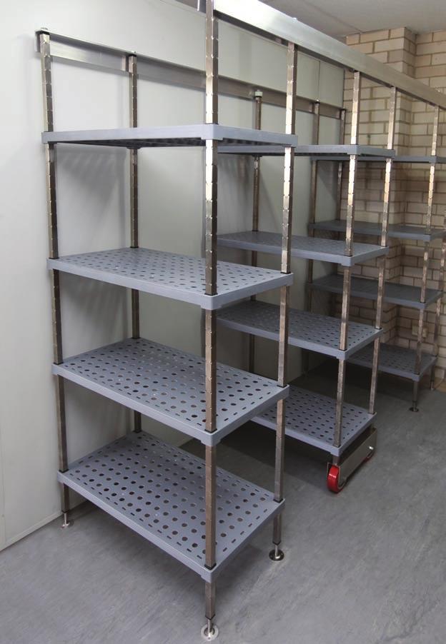 M-Span, Real Tuff and Wire Shelves can be used for Top Track Compactus Shelving.