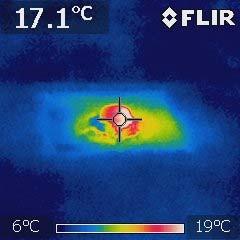 Figure (13) Thermal picture at the