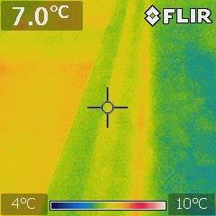picture shows the heat loss through