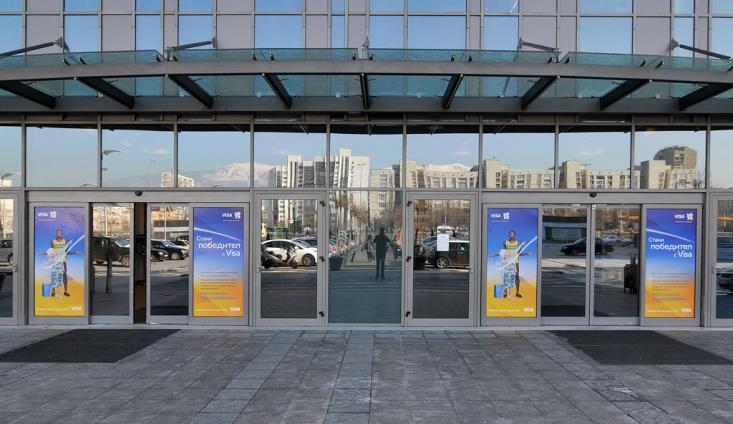 Doors are used for brand identification and to alert the consumer for the