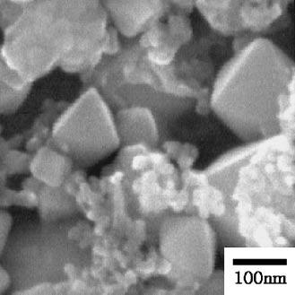 Given the various reaction temperature, concentration and inflow speed of the raw material solution, the properties of the correspondingly generated powder are examined according to TEM, SEM, XRD