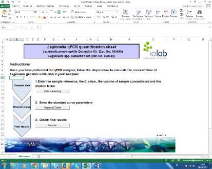 OTHER COMPLEMENTARY MATERIAL Quantification and Validation software With these two spreadsheets ielab offer a tool that can help in this time-consuming activity in the laboratory.