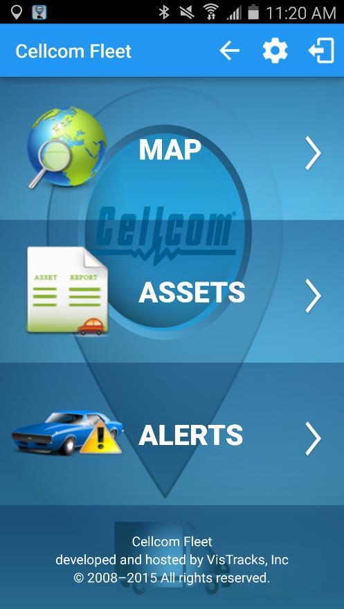 3 Cellcom Fleet Application Login Screen When launching the application, please log in using the assigned user credentials.