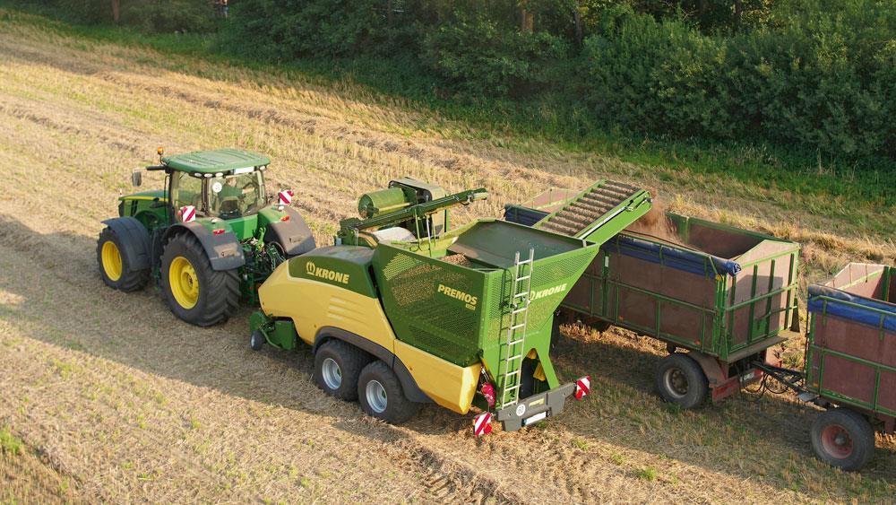Economic use of waste materials in agriculture Example Straw: Krone Premos