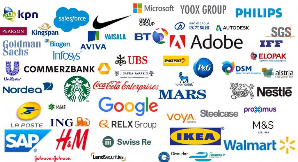 65 Corporations Are Committed to Going 100%