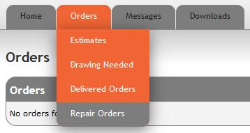 Shutter Order Portal Select DRAWING NEEDED - If you have submitted an order