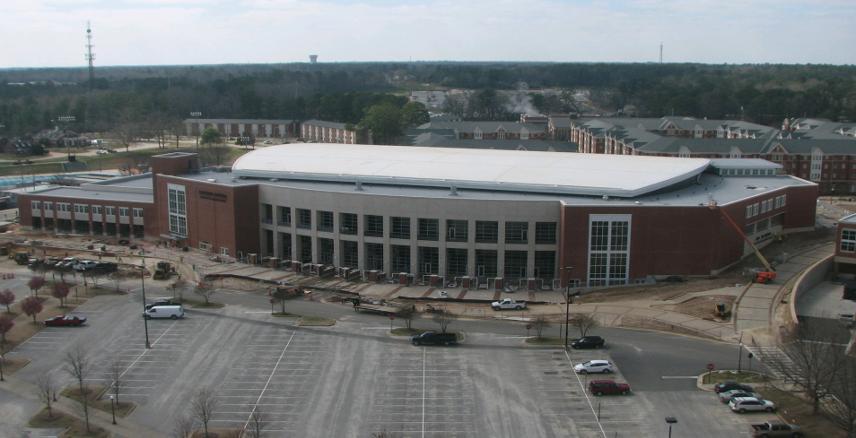 New Basketball Arena: Construction Cost: $68.5 million. The Arena is currently 91% complete.