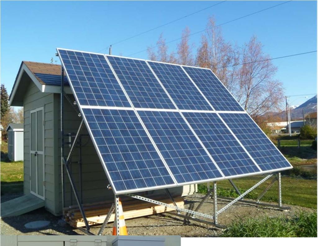 Palmer Solar PV Array 2kw System Size: 8 x 250w panels = 2kw System Type: Enphase microinverters Mounting: