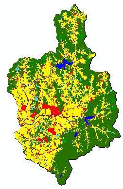 Data for SWAT model evaluation GIS data Elevation: 15-540m (average: 278m) Land cover: forest(52%)