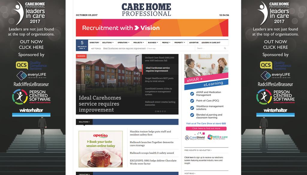 DIGITAL In numbers C arehomeprofessional.com is the UK s first and only dedicated web portal for multi-site buyers, purchasers and specifiers of care home products, equipment, property and services.