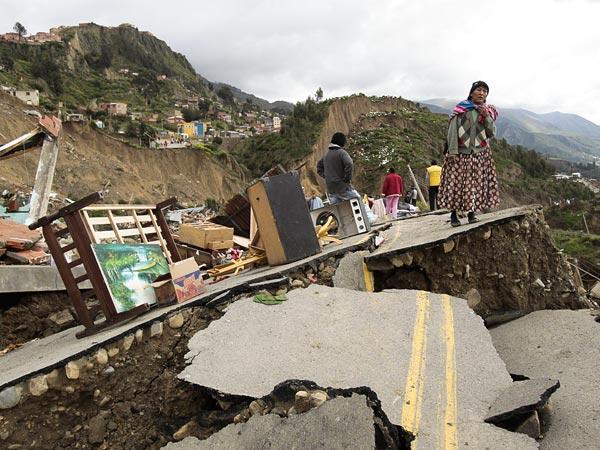 com) Bolivia Landslide, Photograph by David