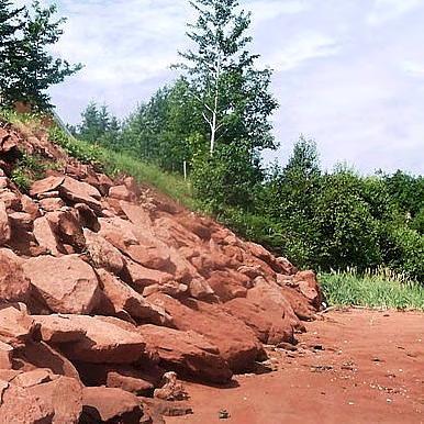 used in conjunction with the riprap, this method generally proves to be the least expensive.