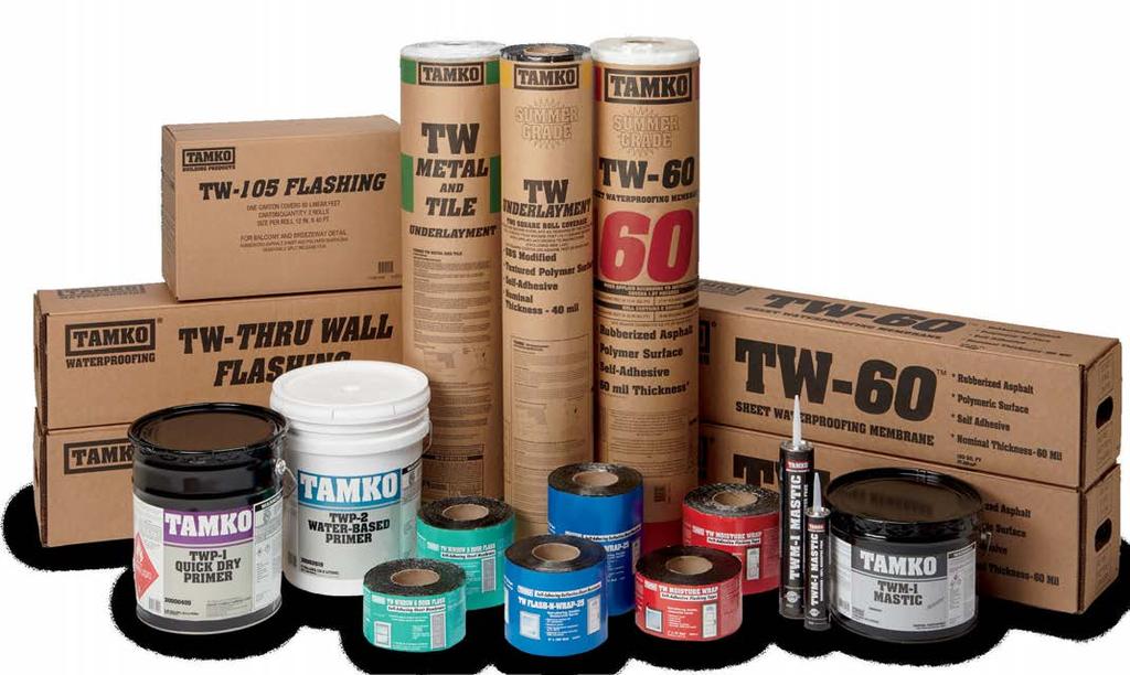 TAMKO s waterproofing products