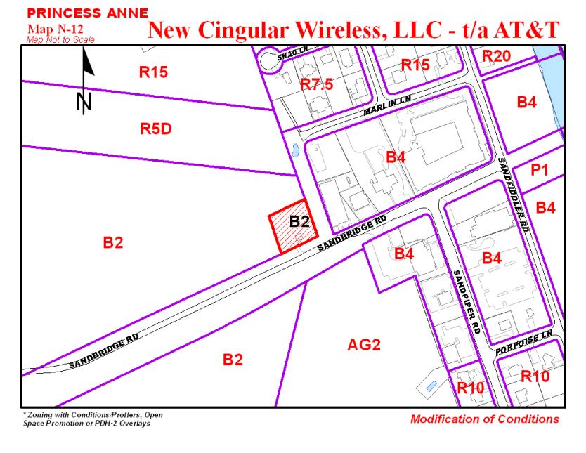 December 14, 2011 6 Public Hearing APPLICANT: NEW CINGULAR WIRELESS, LLC T/A AT&T PROPERTY OWNER: CITY OF VIRGINIA BEACH STAFF PLANNER: Ray Odom REQUEST: Modification of a Conditional Use Permit for