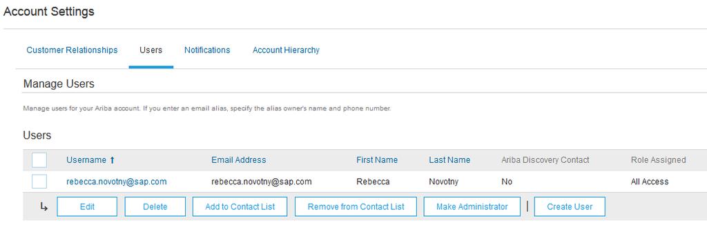 Set Up User Accounts Modifying User Accounts (Administrator Only) 1. Click on the Users tab. 2. Click on Edit for the selected user. 3.