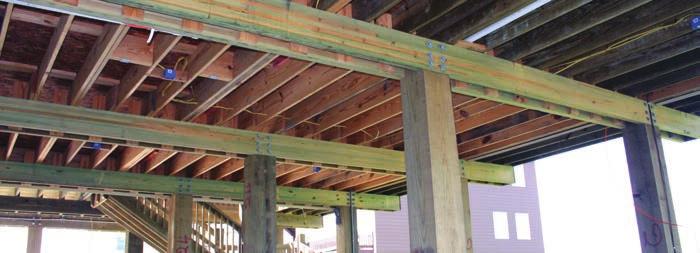 RESTRICTIVE USES Power Preserved Glulam treated with Cop- Guard at.04 PCF and Cop-8 at.02 PCF retention (UC3B) are for above ground use only.