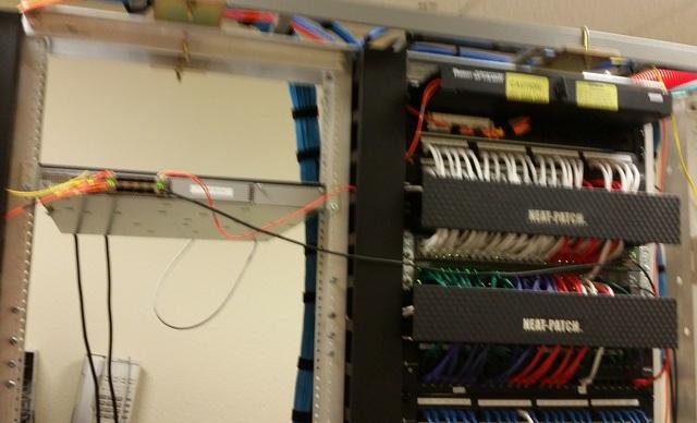 Patch panels and horizontal cabling were mostly labeled with