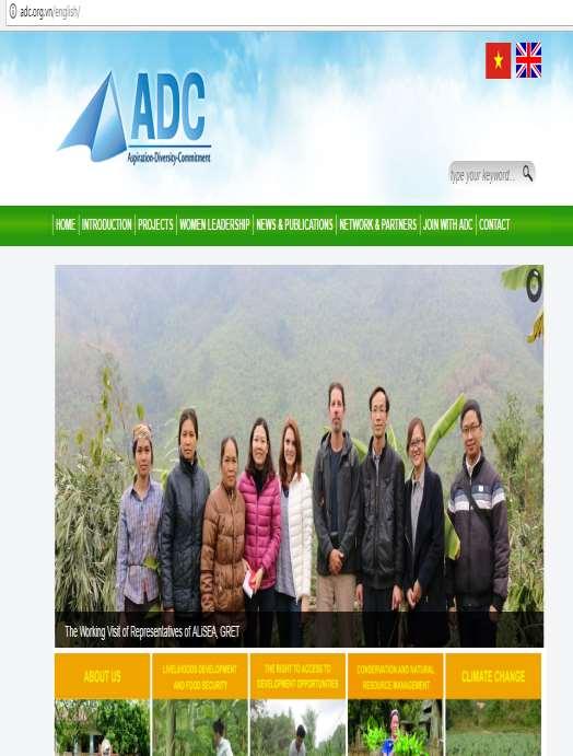 ABOUT ADC Local Research and Development NGO Add: Thai Nguyen city, Vietnam Web: adc.org.vn Fb: https://www.facebook.com/adc.org.vn/ Tel/fax: 02803 851822 Contact: adc@adc.