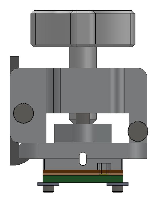 cutout on socket base and compression