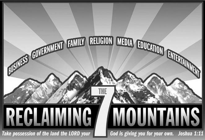 Business Government Family Religion Media Education Entertainment 7 Mountains of Cultural Influence Wealth