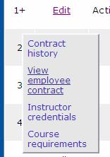 Click the save changes button on the edit page and contract is sent for approval (See figure below) NOTE: If the symbol + appears by the line number by