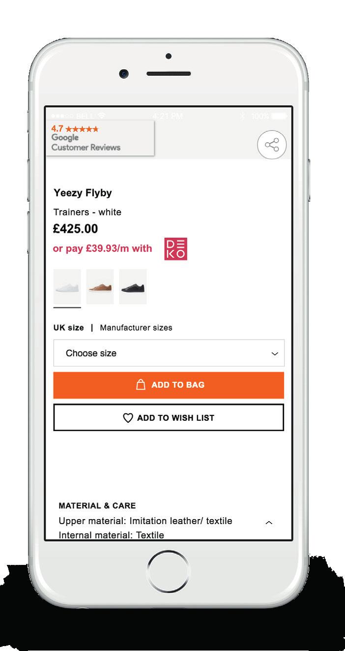 4. ADD TO CHECKOUT Make sure it s obvious to customers that finance is available when they re paying for your goods or services. For customers it should be presented as just another way to pay.