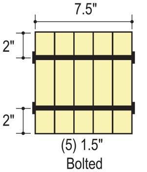 Assembly A (2-ply Beam) Assembly B (3-ply Beam) Assembly C (4-ply Beam) Assembly D (5-ply Beam) Assembly Detail (See Figure 1) Figures 1A-1D: Connection Requirements for Multiple Member Side-Loaded