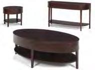 Wood/Black 48 L x 18 D x 30 H Harmony Tables End Table Wood/Espresso 24 Round x 22 H Cocktail Table Wood/Espresso 51 L x 28 D