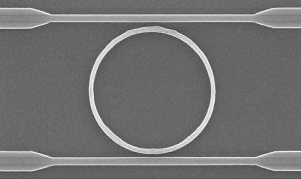 Figure 38. Wavelength scan of a 2µm microdisk from the output at the thru port. 4.6.
