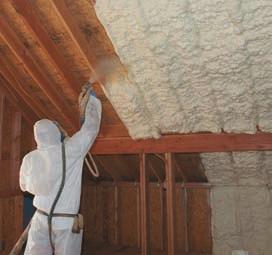 HOW CERTASPRAY FOAM WORKS. CertaSpray foam is a two-component water-blown foam insulation that is sprayed into the cavity.