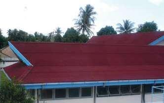 A UNIQUE ROOFING MATERIAL DURACOR 10-3 MAIN QUALITIES: Lightweight: only 6.1 kg per sheet (3,2 kg/m²), can be fixed on lightweight carpentries or lightweight metallic structures.