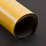 Self-adhesive NBR cellular rubber sheeting quality : NBR/PVC : black : closed execution : one side self-adhesive layer temperature range : -40 C to +100 C density : 195 Kg/m 3 (+/- 25) hardness Shore